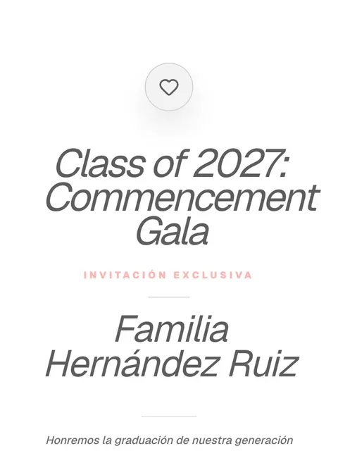 Diseño de invitación Modern Brutalist en un celular