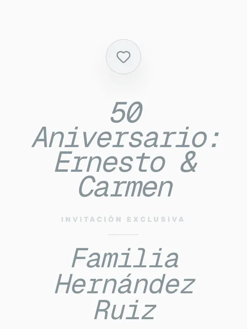 Diseño de invitación Mono Silk en un celular